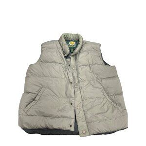 Cabelas outdoor gear goose down green vest size Large Regual SKU 3038